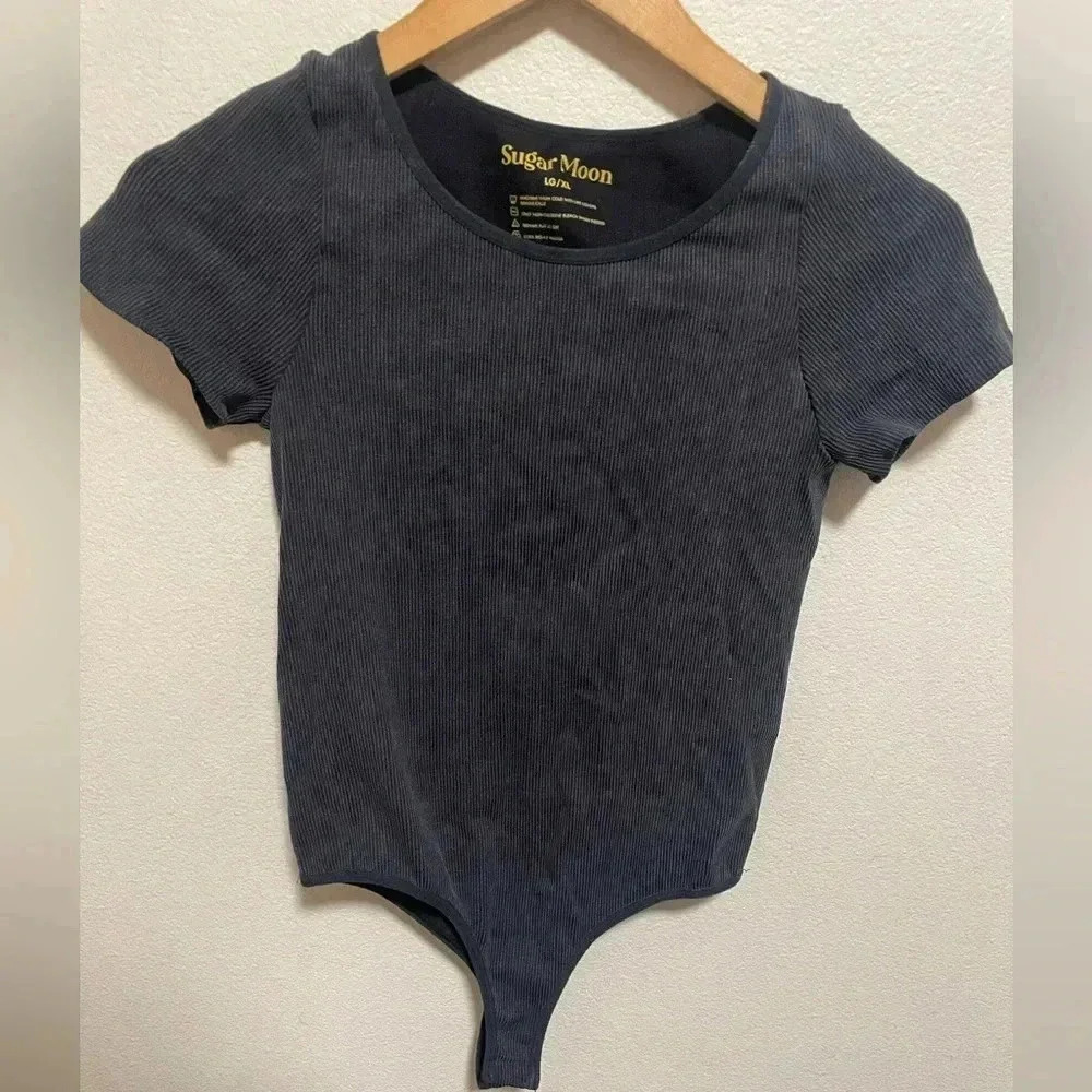 Sugar Moon juniors ribbed seamless bodysuit size‎ L/XL